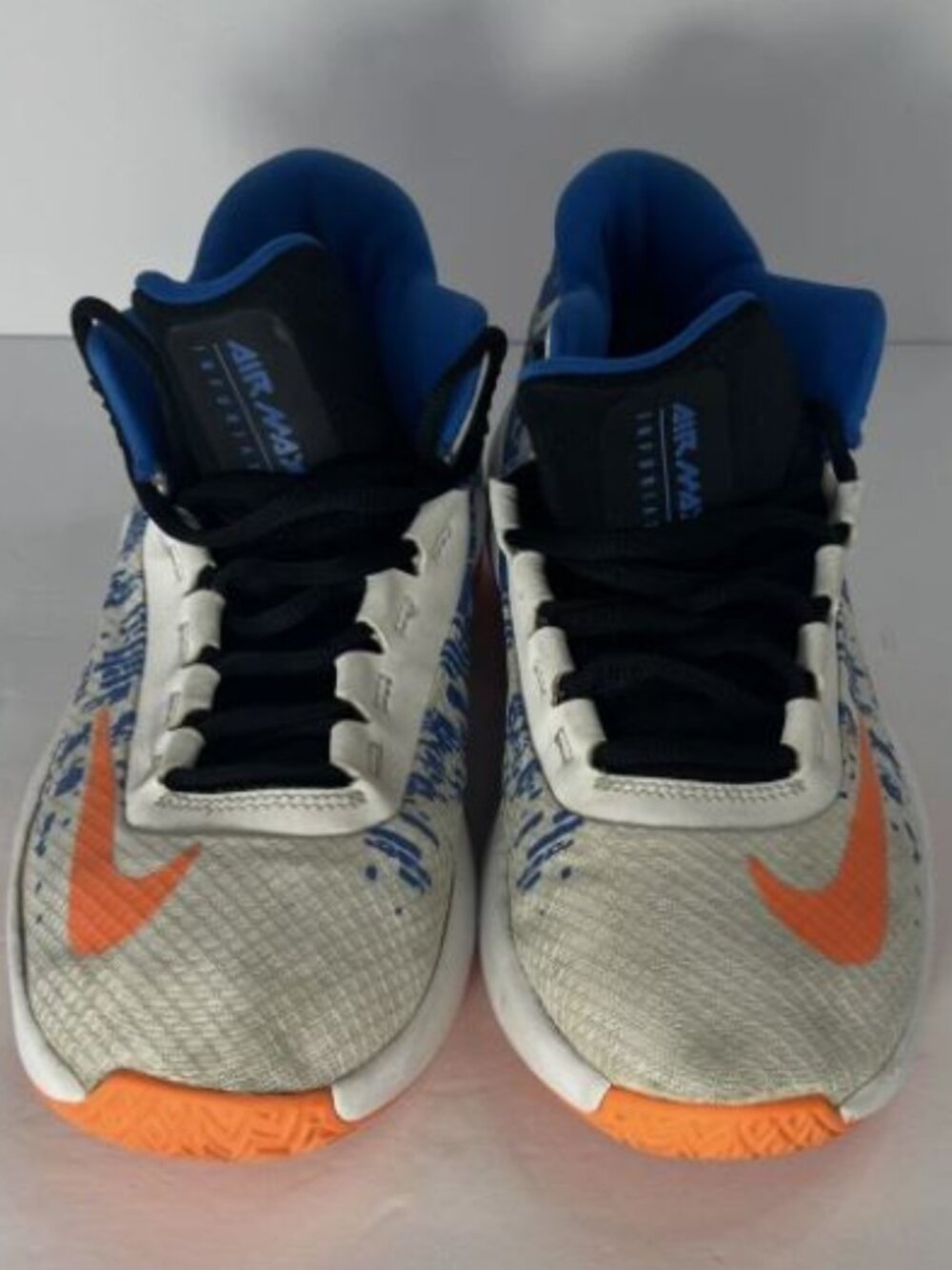 Nike Air Max Infuriate 2 Mid In White Blue Cone Colorway. Size 7Y